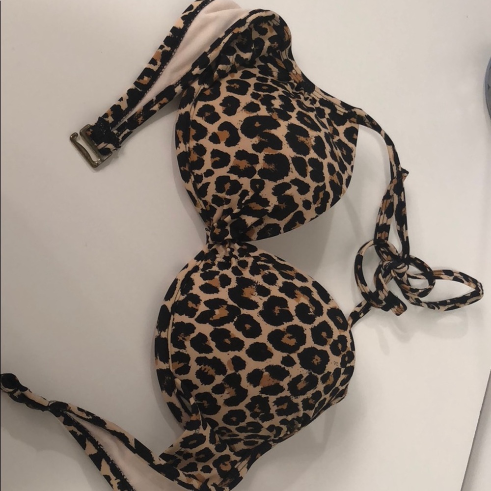 Cheetah print bikini top